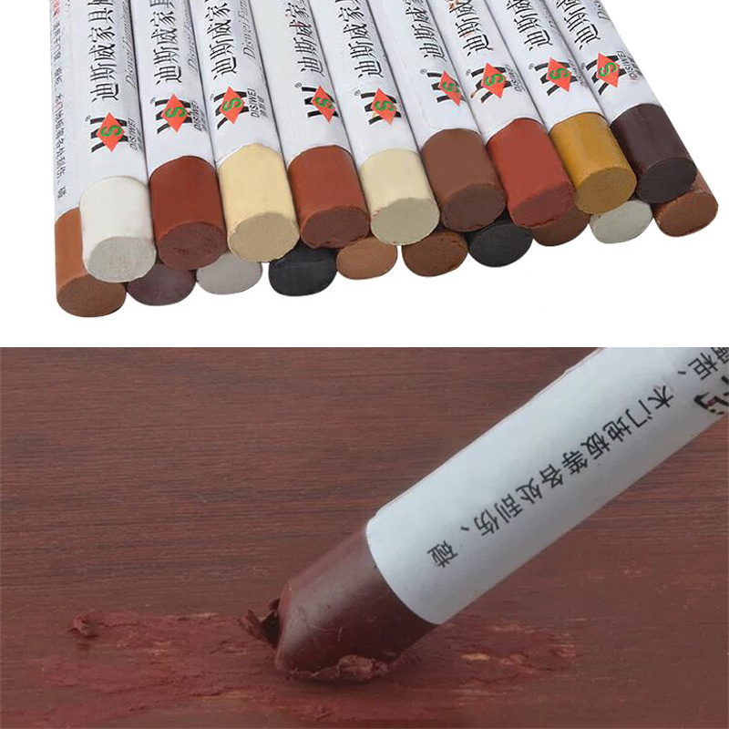 Wood Filler Stick - 傷や汚れを修復するための木製充填キット,1ピース,家具修理ツール