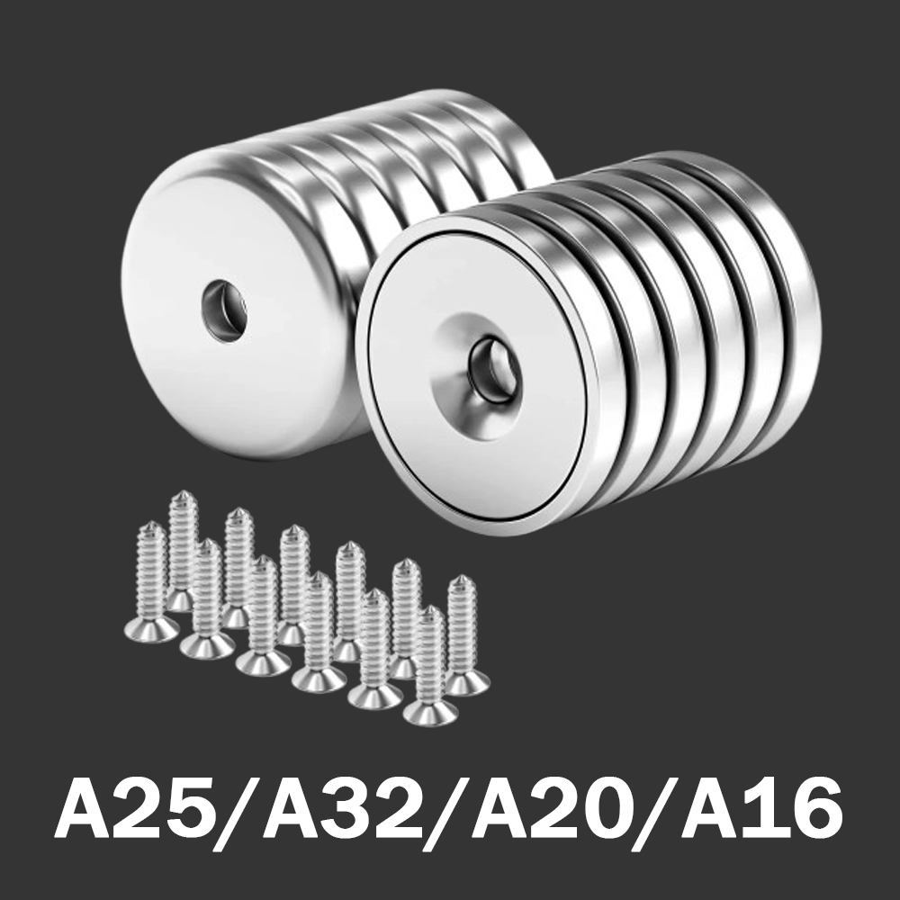 Home Improvement Outlet Stores - A25/A32/A20/A16 円形磁石、皿穴付き、冷蔵庫、倉庫工具、ホワイトボード、スナックの保管などに幅広く使用されています。