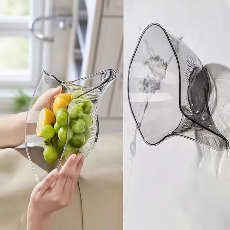 Sink Drain Strainer - フルーツ洗浄ボウル、水切り付き多機能排水バスケット、滑り止め付き乾湿分離シンクザル