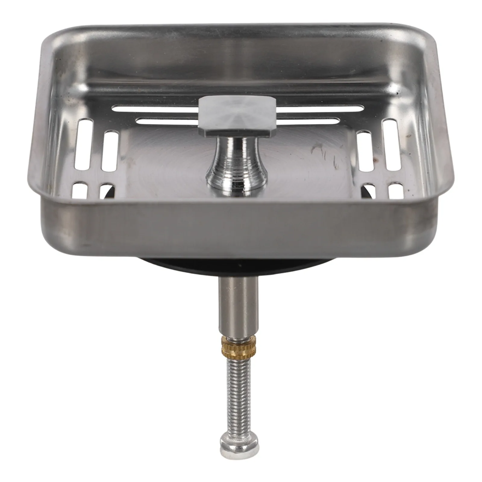 Sink Drain Strainer - 79 ミリメートル正方形のステンレス鋼のシンク排水洗面器水切り廃棄物ストレーナープラグストッパーキッチンバスルームアクセサリー