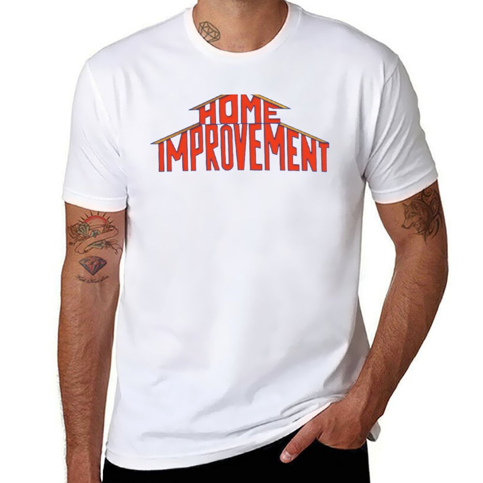 Home Improvement Logo Design - ホームセンターロゴ 90 年代 Tシャツ tシャツマンデザイナー面白い t