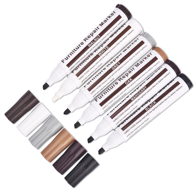 Wood Filler Stick - 家具のタッチアップマーカーキット,アンプフィラースティック,木材の傷,修復パッチ,ペイントペン,木材複合材の修理