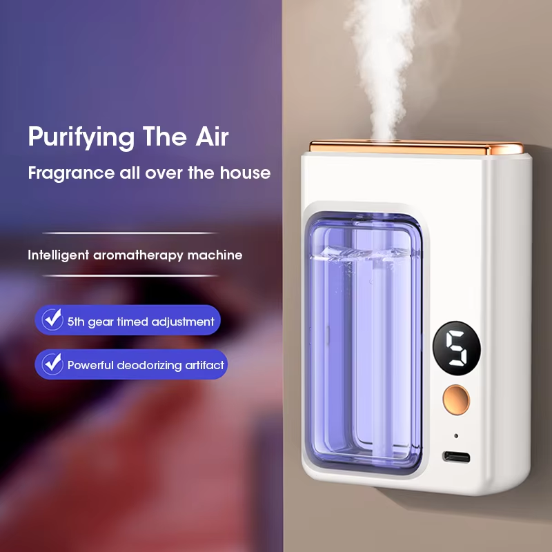Home Improvement Kitchen - 40ML 自動ホームフレグランスマシン エッセンシャルオイルディフューザー ネブライザー 香水香りマシン キッチンとトイレの消臭に