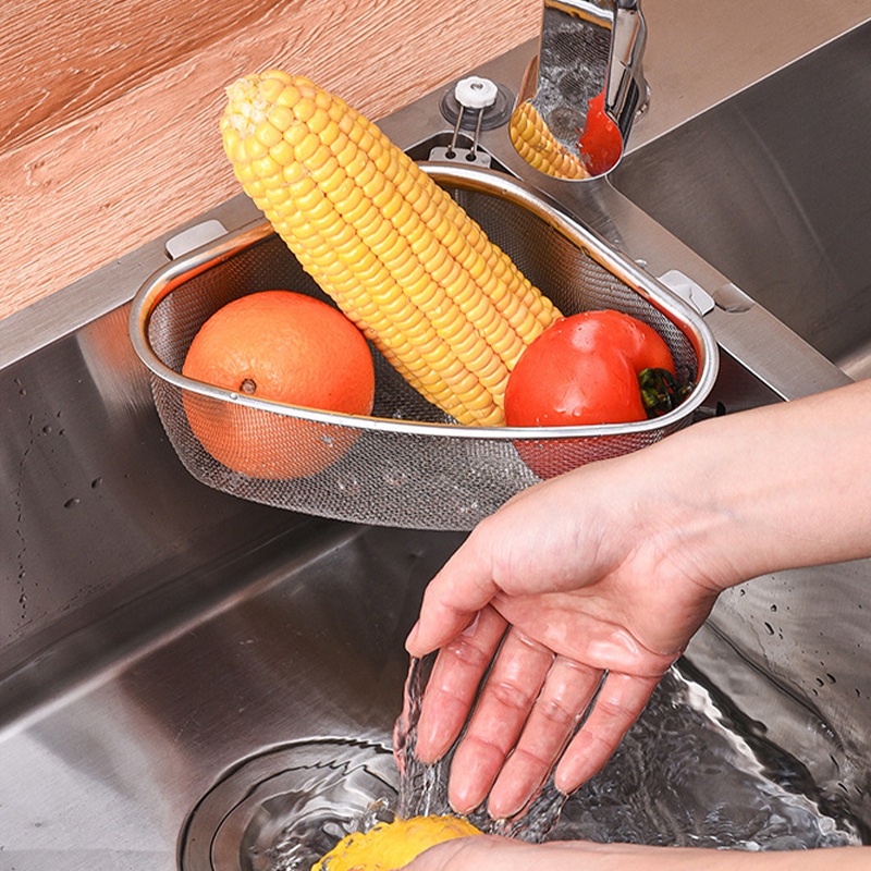 1pc ステンレス鋼三角シンクバスケットキッチンゴミフィルタ - Sink Drain Strainer のレビューと価格