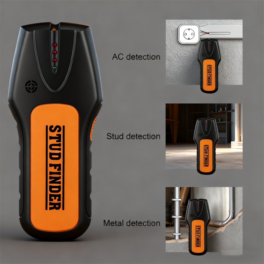 多機能ハンドヘルド金属探知機スタッドウッドファインダー電子測 - Stud Finder Magnetic のレビューと価格