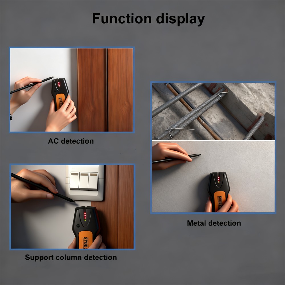 多機能ハンドヘルド金属探知機スタッドウッドファインダー電子測 - Stud Finder Magnetic のレビューと価格