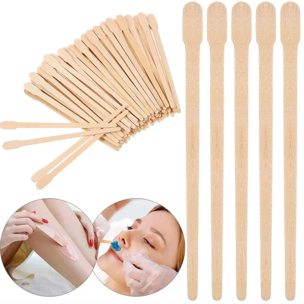 500/200/100 個木製脱毛スティックフェイスワックス - Wood Filler Stick のレビューと価格