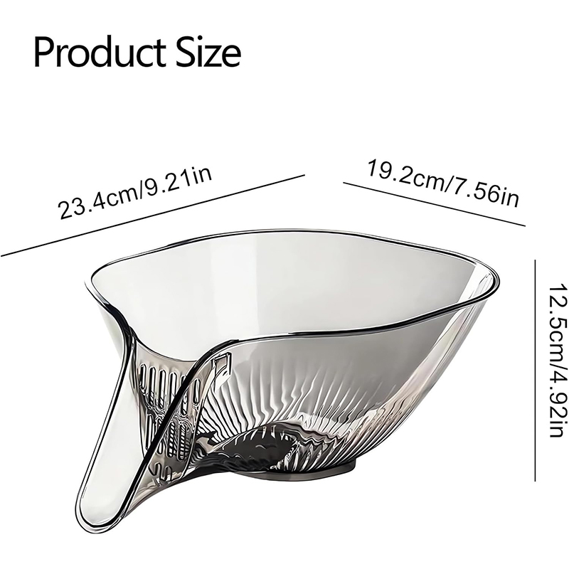 フルーツ洗浄ボウル、水切り付き多機能排水バスケット、滑り止め - Sink Drain Strainer のレビューと価格