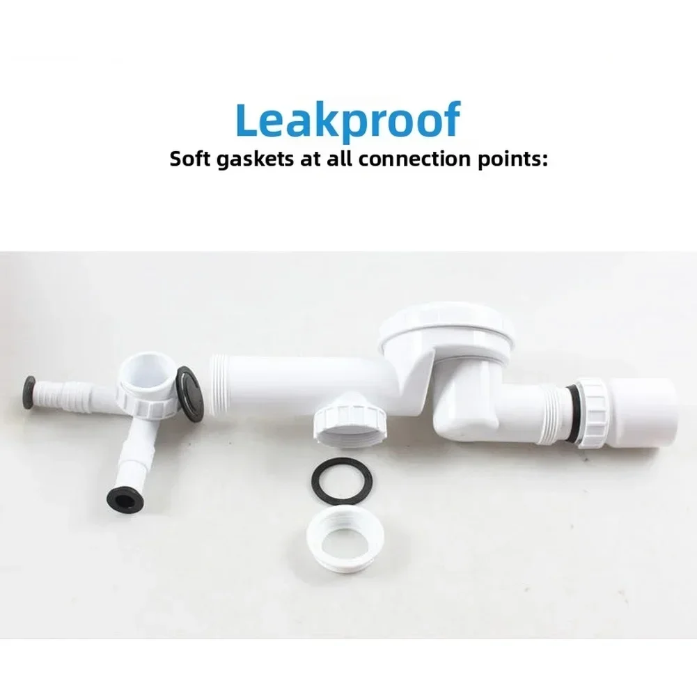 ホワイト臭気制御キッチンシンク排水管ハードチューブG1-1/ - Sink Drain Strainer のレビューと価格