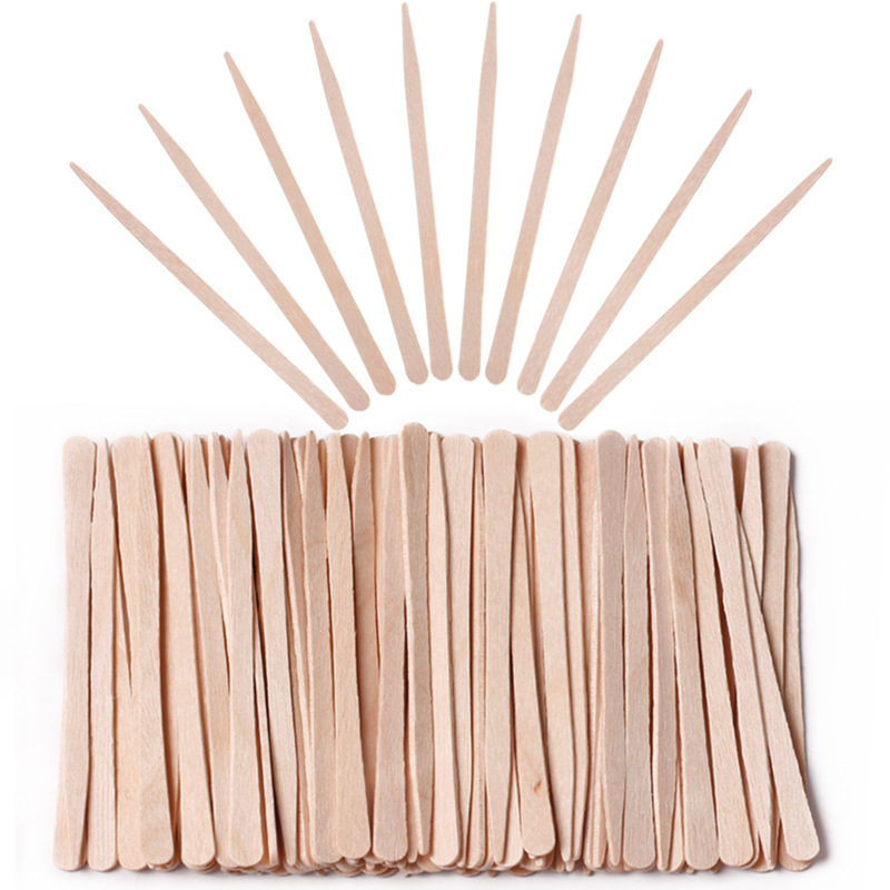 使い捨ての木製舌圧子,ボディヘアクリップ,ワックスがけ用,1 - Wood Filler Stick のレビューと価格