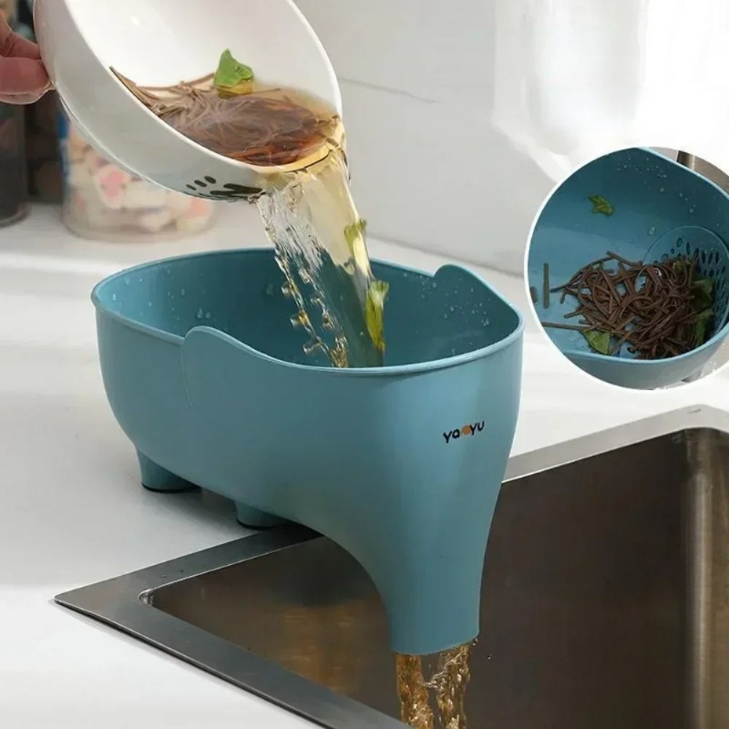 象の形をした排水バスケット、シンクストレーナー、果物と野菜の - Sink Drain Strainer のレビューと価格