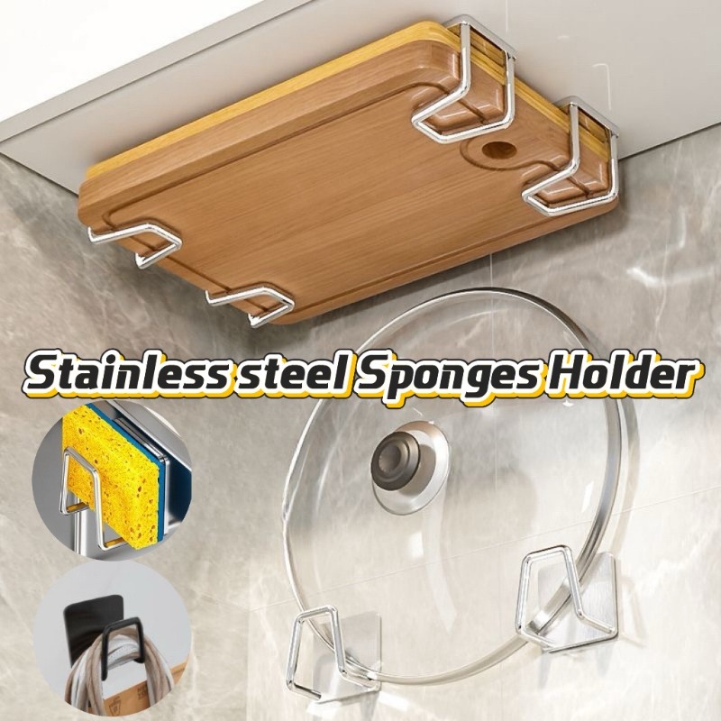 1-10 個キッチンステンレス鋼スポンジホルダーシンク自己粘 - Home Improvement Kitchen のレビューと価格