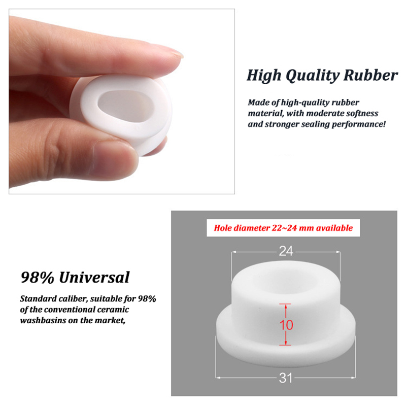 2/4/8PC バスルームゴム製洗面器オーバーフローリング  - Sink Drain Strainer のレビューと価格