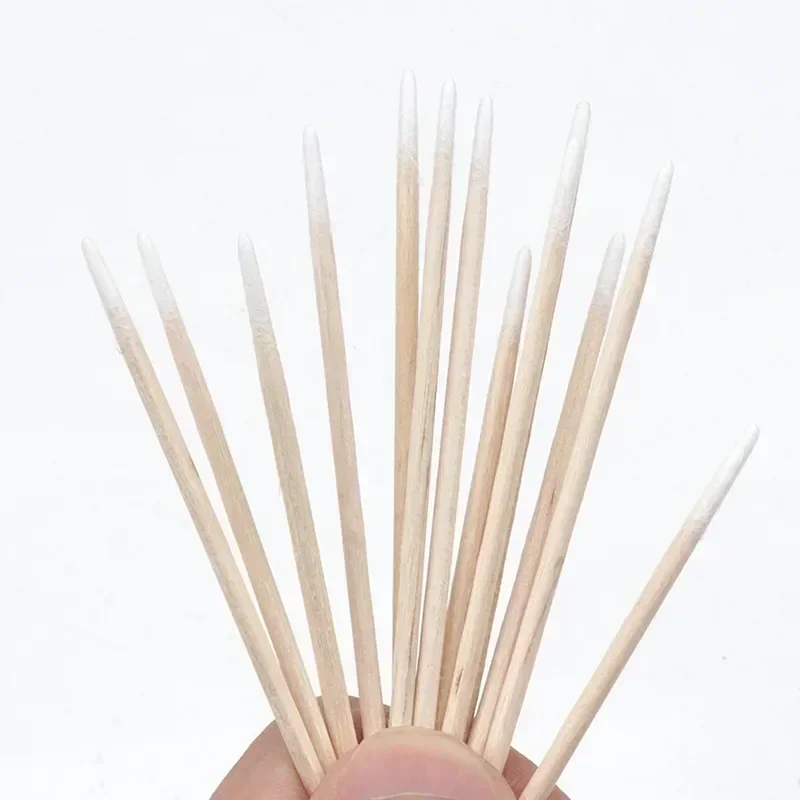 100/300 個ダブルヘッド綿棒女性メイク綿棒先端医療木材 - Wood Filler Stick のレビューと価格