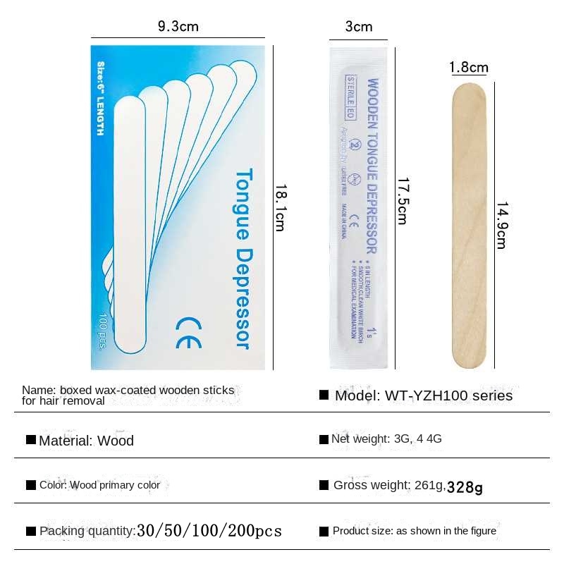 30/50/100/200 個使い捨てタトゥー舌圧子ボディワ - Wood Filler Stick のレビューと価格