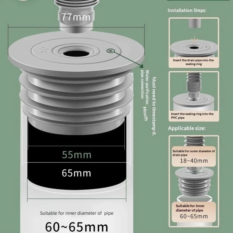 シリコーン浴室下水道シールリングキッチンシンク下水道管プラグ - Sink Drain Strainer のレビューと価格